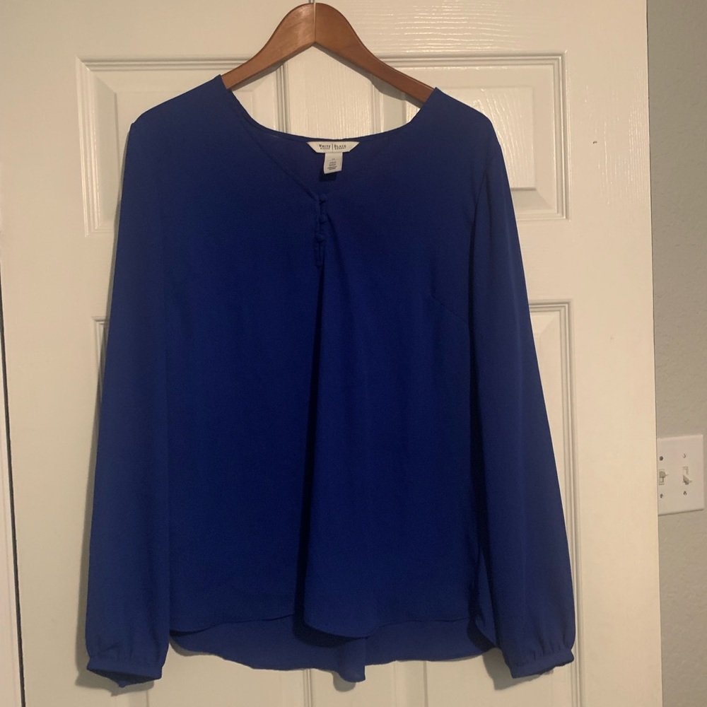 WHBM Royal Blue blouse
